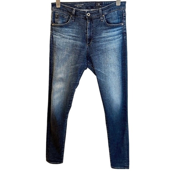 Ag Adriano Goldschmied Denim - AG Adriano Goldschmied The Farrah Skinny Jeans - High‎ Rise Dark Wash (29R)